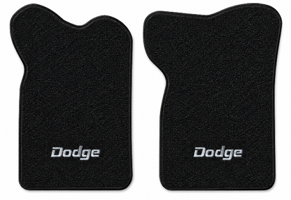 1982 Dodge D50 Reg Cab Cutpile Floor Mats with Embroidered Logo Choices - 2-Piece - product details image 2
