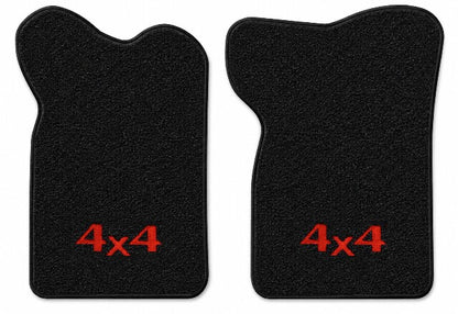 1982 Dodge D50 Reg Cab Cutpile Floor Mats with Embroidered Logo Choices - 2-Piece - product details image 3