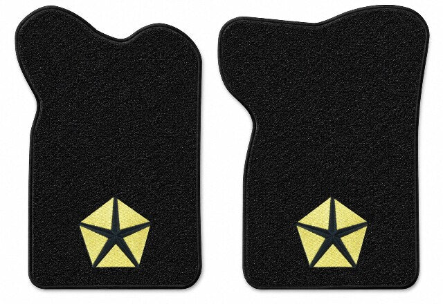 1982 Dodge D50 Reg Cab Cutpile Floor Mats with Embroidered Logo Choices - 2-Piece - product details image 4
