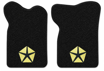 1982 Dodge D50 Reg Cab Cutpile Floor Mats with Embroidered Logo Choices - 2-Piece - product details image 4