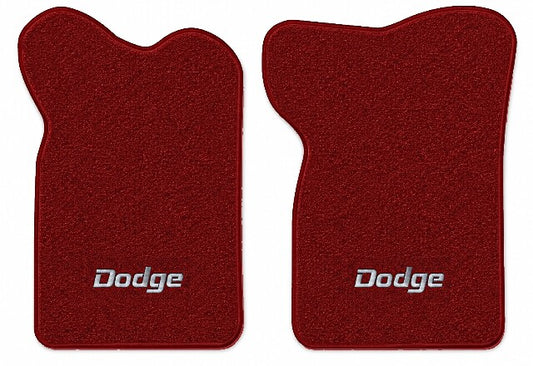 1982 Dodge D50 Reg Cab Cutpile Floor Mats with Embroidered Logo Choices - 2-Piece - product image