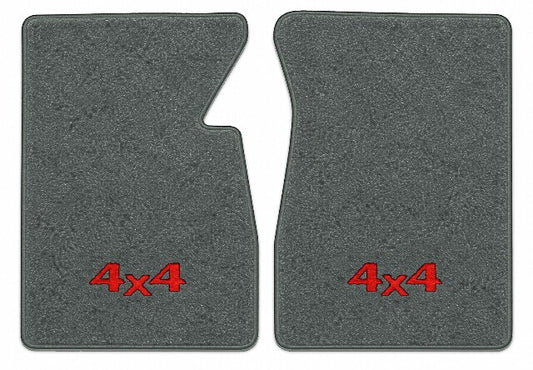 1986 Dodge W100 Cutpile Floor Mats with Embroidered Logo Choices - 2-Piece - product image