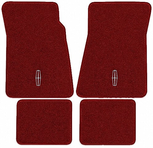 1980 Lincoln Continental Cutpile Floor Mats with Embroidered Logo Choices - 4-Piece - product image
