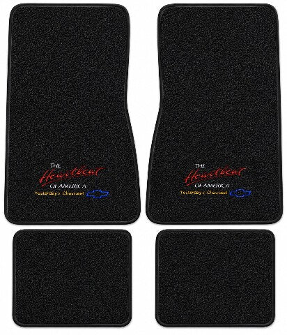 1968 Chevy Chevy II Nova Loop Floor Mats with Embroidered Logo Choices - 4-Piece - product details image 13