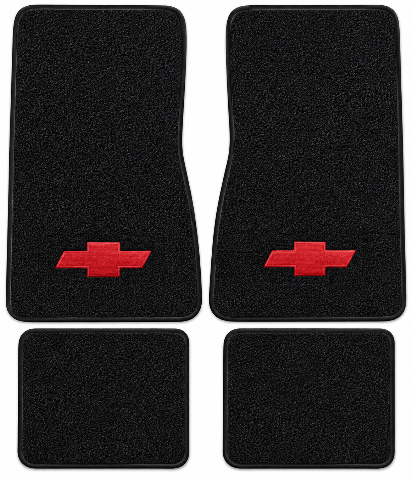 1968 Chevy Chevy II Nova Loop Floor Mats with Embroidered Logo Choices - 4-Piece - product details image 2