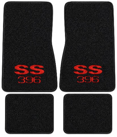 1968 Chevy Chevy II Nova Loop Floor Mats with Embroidered Logo Choices - 4-Piece - product details image 4