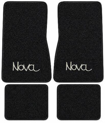 1968 Chevy Chevy II Nova Loop Floor Mats with Embroidered Logo Choices - 4-Piece - product details image 5