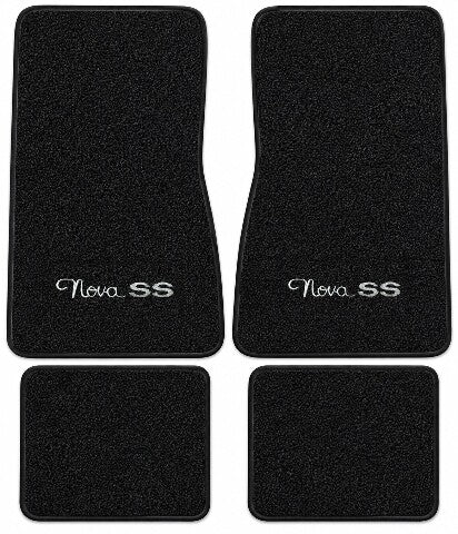 1968 Chevy Chevy II Nova Loop Floor Mats with Embroidered Logo Choices - 4-Piece - product details image 6