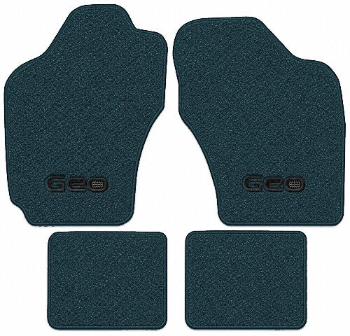 1989 Geo Spectrum Cutpile Floor Mats with Embroidered Logo Choices - 4-Piece - product image