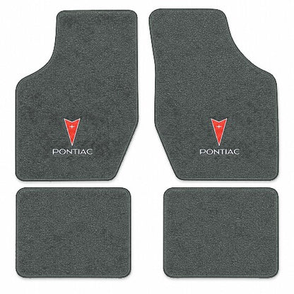 1984-1985 Pontiac J2000 Sunbird Cutpile Floor Mats with Embroidered Logo Choices - 4-Piece - product image
