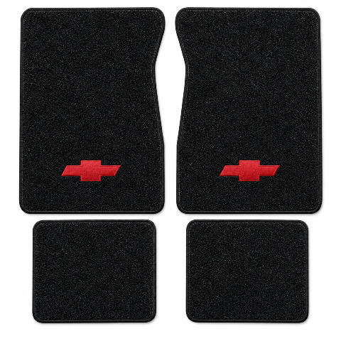 1987-1991 Chevy Blazer Cutpile Floor Mats with Embroidered Logo Choices - 4-Piece - product details image 2