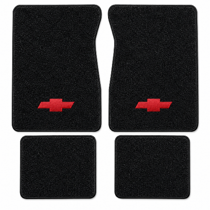 1987-1991 Chevy Blazer Cutpile Floor Mats with Embroidered Logo Choices - 4-Piece - product details image 2