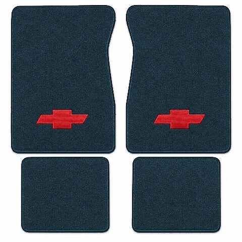 1989 Chevy R2500 Crew Cab Cutpile Floor Mats with Embroidered Logo Choices - 4-Piece - product image