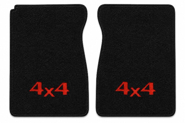 1974 Chevy C10 Cutpile Floor Mats with Embroidered Logo Choices - 2-Piece - product details image 3