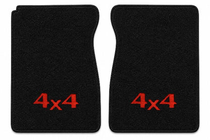 1974 Chevy C10 Cutpile Floor Mats with Embroidered Logo Choices - 2-Piece - product details image 3
