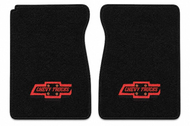 1974 Chevy C10 Cutpile Floor Mats with Embroidered Logo Choices - 2-Piece - product details image 4
