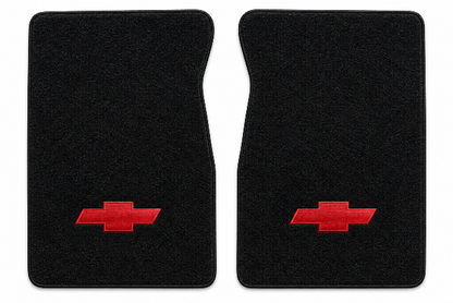 1987 Chevy R10 Cutpile Floor Mats with Embroidered Logo Choices - 2-Piece - product details image 2