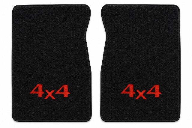 1987 Chevy R10 Cutpile Floor Mats with Embroidered Logo Choices - 2-Piece - product details image 3
