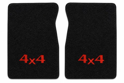 1987 Chevy R10 Cutpile Floor Mats with Embroidered Logo Choices - 2-Piece - product details image 3