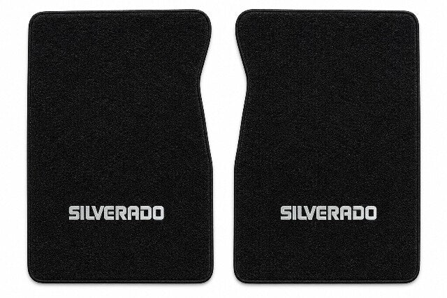1987 Chevy R10 Cutpile Floor Mats with Embroidered Logo Choices - 2-Piece - product details image 4
