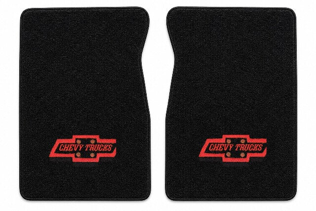 1987 Chevy R10 Cutpile Floor Mats with Embroidered Logo Choices - 2-Piece - product details image 5