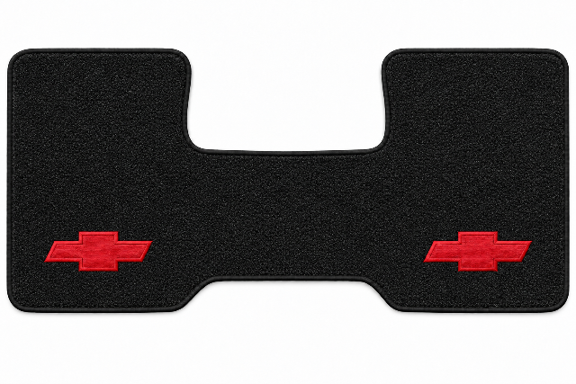 1973 Chevy K20 Low Tunnel Loop Floor Mat Embroidered Logos Front - 1-Piece - product details image 2