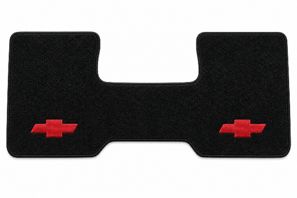 1987-88 Chevy R30 2WD Auto/3sp Low Tnl Floor Mat Embroidered Logos Front - 1-Piece - product details image 2