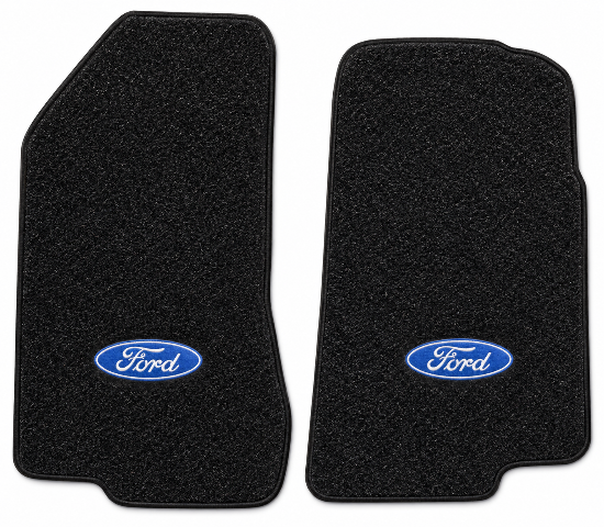 1991 Ford E-250 Econoline Universal Floor Mats with Embroidered Logo Choices Front - 2-Piece - product image