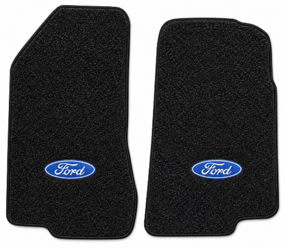 1991 Ford E-250 Econoline Universal Floor Mats with Embroidered Logo Choices Front - 2-Piece - product image