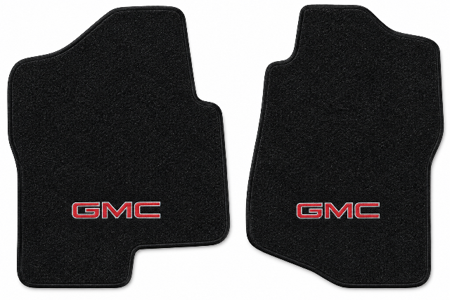 2007 GMC Sierra 1500 HD Classic Ext Cab Cutpile Floor Mats with Embroidered Logo Choices - 2-Piece - product details image 2