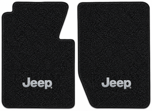 1963-1964 Jeep J-330 Loop Floor Mats with Embroidered Logo Choices - 2-Piece - product image