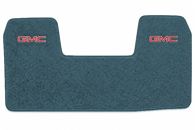 1988-1989 GMC C1500 Column Shift Cutpile Floor Mat Embroidered Logos Front - 1-Piece - product image