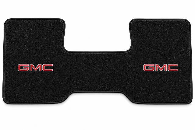 1975-78 GMC C15 2WD Auto/3sp Low Tnl Floor Mat Embroidered Logos Front - 1-Piece - product details image 2