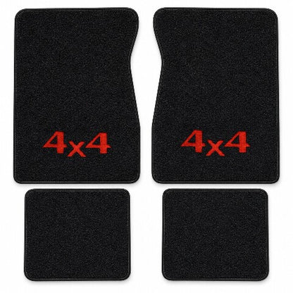 1990-1991 GMC C2500 Crew Cab Cutpile Floor Mats with Embroidered Logo Choices - 4-Piece - product details image 3