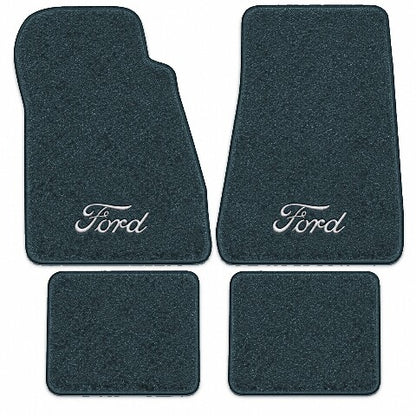 1985-1986 Ford LTD Crown Victoria Cutpile Floor Mats with Embroidered Logo Choices - 4-Piece - product image