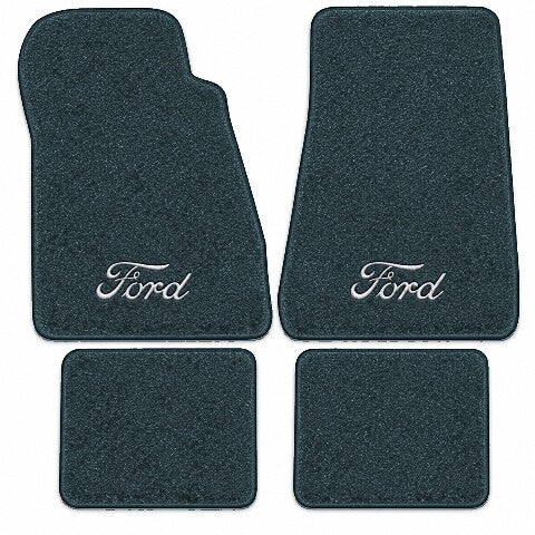 1985-1986 Ford LTD Crown Victoria Cutpile Floor Mats with Embroidered Logo Choices - 4-Piece - product image