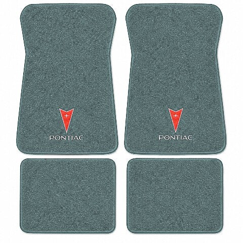 1977-1978 Pontiac Grand Safari Cutpile Floor Mats with Embroidered Logo Choices - 4-Piece - product image