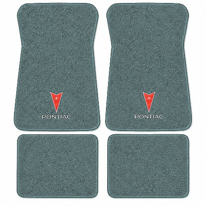 1977-1978 Pontiac Grand Safari Cutpile Floor Mats with Embroidered Logo Choices - 4-Piece - product image