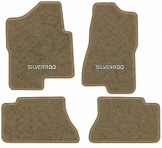 2005-06 Chevy Silverado 1500 HD Crew Cab Floor Mats with Embroidered Logo Choices - 4-Piece - product image