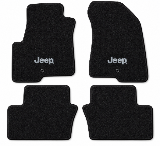 2007-2017 Jeep Patriot Cutpile Floor Mats with Embroidered Logo Choices - 4-Piece - product details image 2