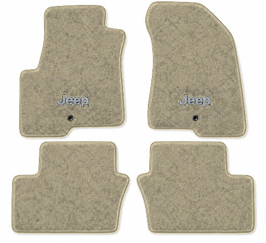 2007-2017 Jeep Patriot Cutpile Floor Mats with Embroidered Logo Choices - 4-Piece - product image