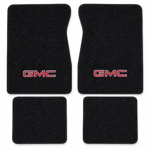 1987 GMC V1500 Suburban Cutpile Floor Mats with Embroidered Logo Choices - 4-Piece - product details image 2