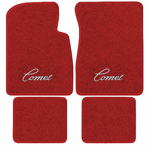 1971-1973 Mercury Comet Loop Floor Mats with Embroidered Logo Choices - 4-Piece - product image