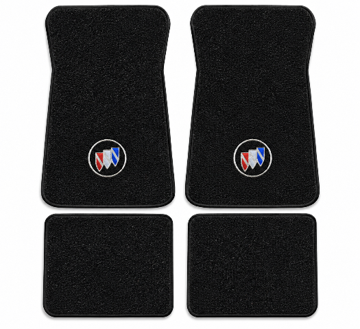 1985-89 Buick LeSabre Estate Wagon 4DR Cutpile Floor Mats with Embroidered Logo Choices - 4-Piece - product details image 2