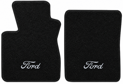 1997-1998 Ford F-250 Light Duty Cutpile Floor Mats with Embroidered Logo Choices Reg Cab - 2-Piece - product details image 2