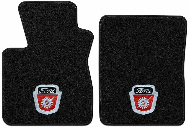 1997-1998 Ford F-250 Light Duty Cutpile Floor Mats with Embroidered Logo Choices Reg Cab - 2-Piece - product details image 5