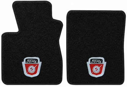 1997-1998 Ford F-250 Light Duty Cutpile Floor Mats with Embroidered Logo Choices Reg Cab - 2-Piece - product details image 5