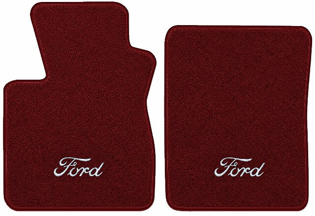 1997-1998 Ford F-250 Light Duty Cutpile Floor Mats with Embroidered Logo Choices Reg Cab - 2-Piece - product image