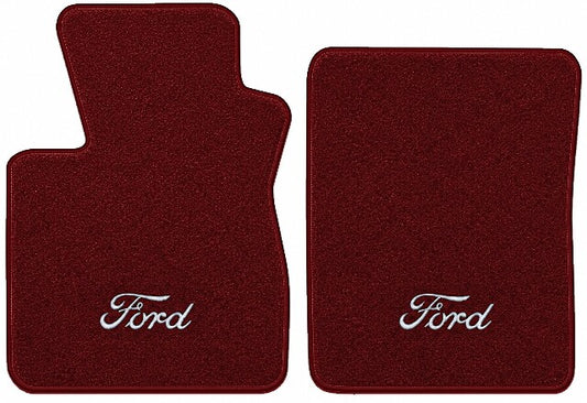 1997-1998 Ford F-250 Light Duty Cutpile Floor Mats with Embroidered Logo Choices Reg Cab - 2-Piece - product image