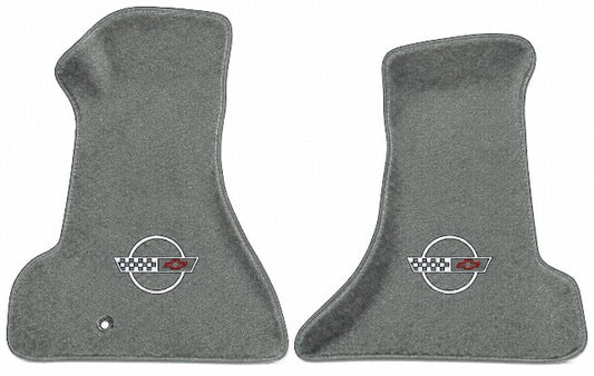 1994-96 Corvette Premium Contour Truvette Floor Mats with Embroidered Logo Choices Front - 2-Piece - product image